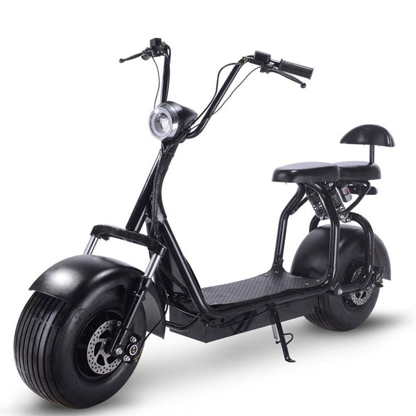 MotoTec Knockout 60v 1000w Electric Scooter Black – BuyMobilityChairs