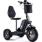 MotoTec Electric Trike 48v 900w Lithium: three wheels, seat, basket, and handlebar controls.
