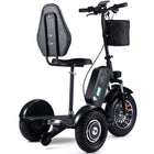 MotoTec Electric Trike 48v 900w Lithium: three-wheel scooter with seat, handlebars, and pouch.