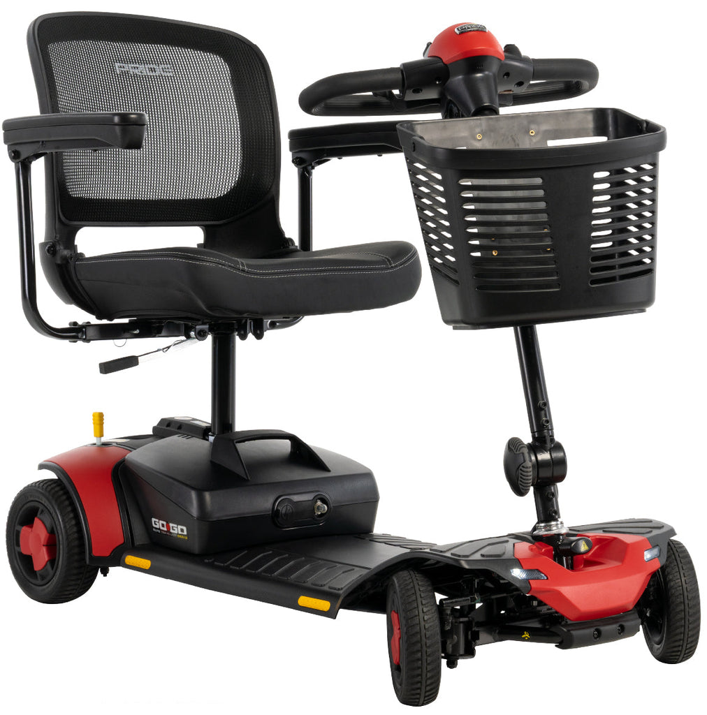 Pride Go-Go Elite Traveller Gen 3 4-Wheel Scooter Red