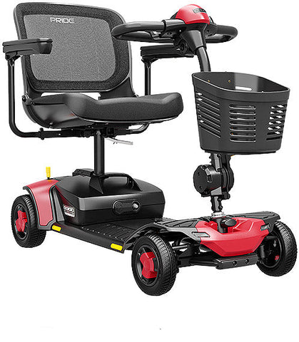 Pride Go-Go Elite Traveller Gen 3 Platinum 4-Wheel Scooter Cardinal Red