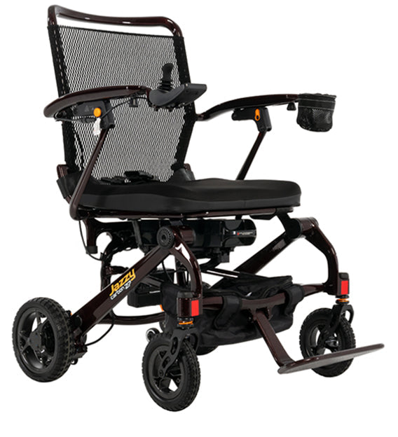 Pride Jazzy Carbon 27 Power Wheelchair Black Cherry