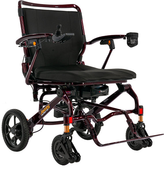Pride Jazzy Carbon HD Power Wheelchair Black Cherry